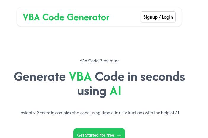 Vba Code Generator